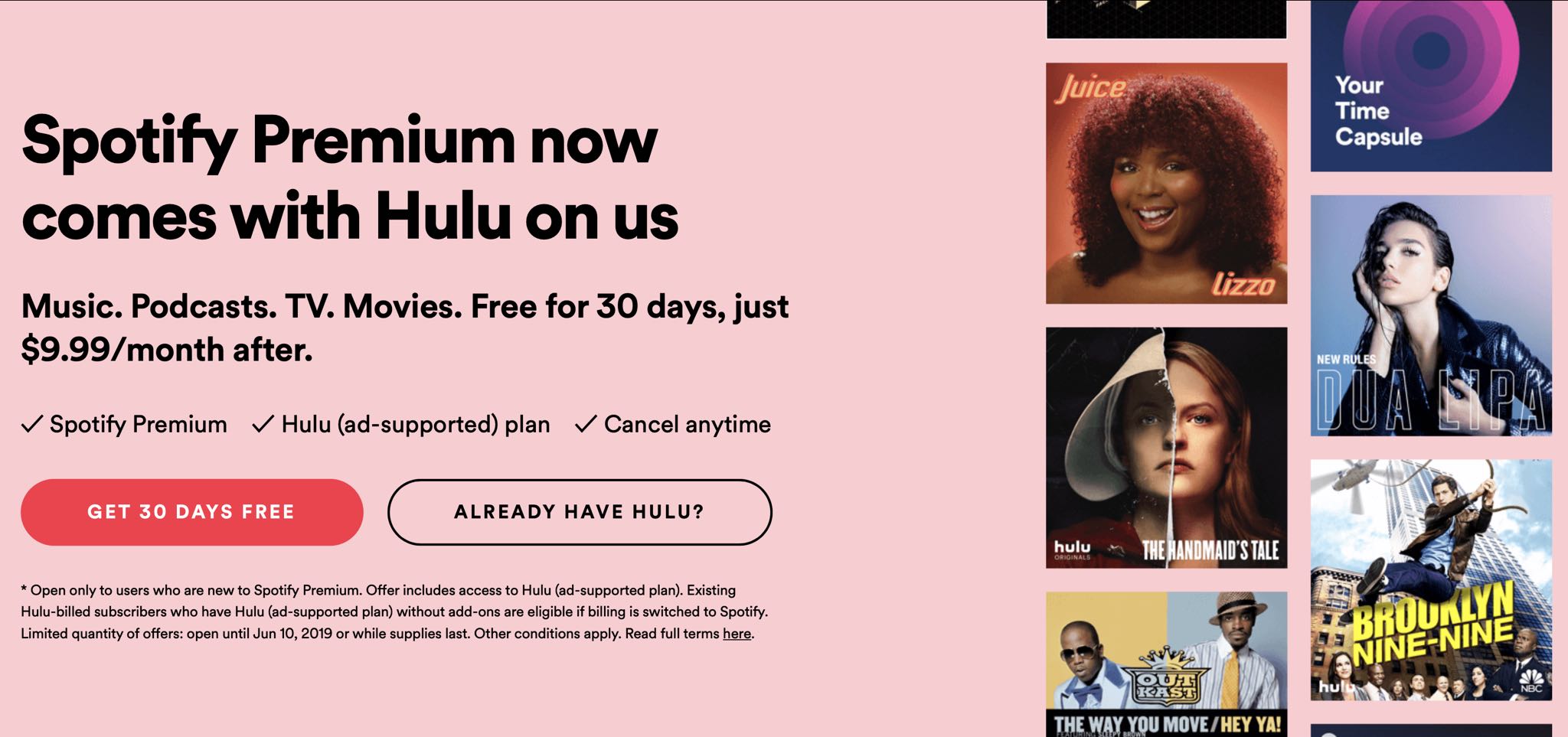 Spotify Ad Free Hulu